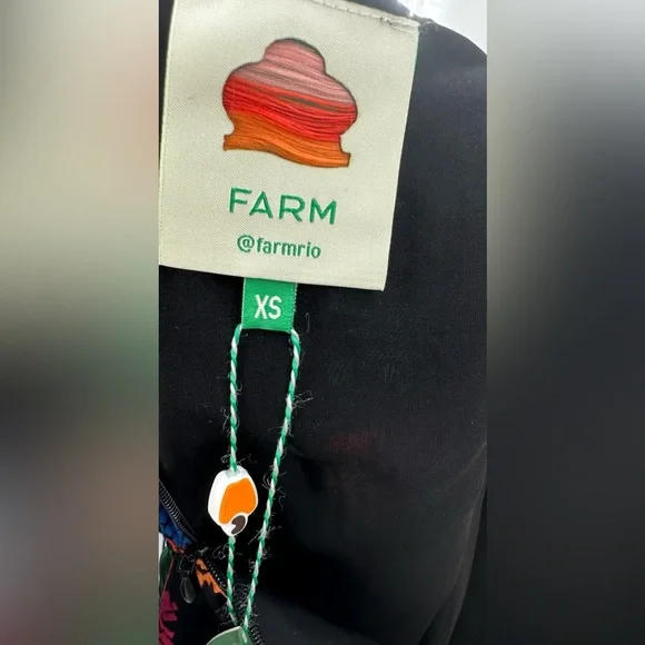 Farm Rio Blooming Garden Mini Skirt XS Twist Front Tropical Floral Print - Picture 7 of 9